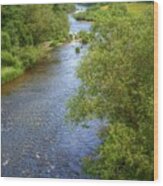 River Wye From Hay-on-wye Bridge Wood Print
