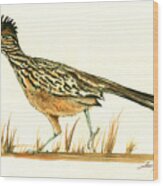 Roadrunner Bird Wood Print