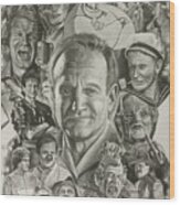 Robin Williams Wood Print