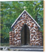 Rock Chapel Desoto Parish, Louisiana Wood Print