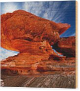 Rock Formation Wood Print