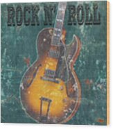 Rock N Roll Wood Print
