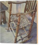 Rocking Chair Wood Print