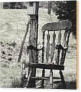 Rocking Chair Wood Print