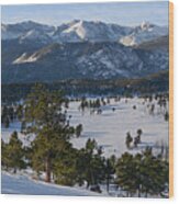 Rocky Mountain National Park - Winter Wood Print