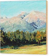 Rocky Mountain Panoramic Wood Print