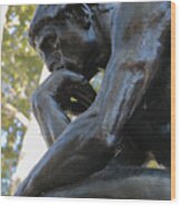 Rodin's The Thinker Wood Print
