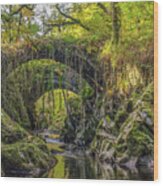 Roman Bridge , Penmachno Wood Print