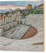 Roman Coliseum Plovdiv Wood Print
