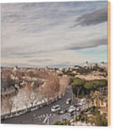 Rome - Panorama Wood Print