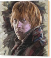 Ron Weasley, Harry Potter Portrait Wood Print