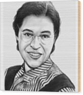 Rosa Parks Wood Print