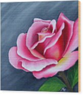Rose In Elegance Wood Print