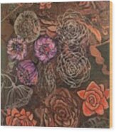 Roses In Time Wood Print