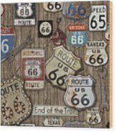 Route 66-jp3956 Wood Print