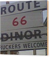 Route 66 Wood Print
