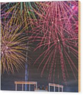 Royal Fireworks Wood Print