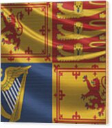 Royal Standard Of The United Kingdom In Scotland Wood Print
