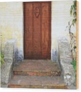 Sacred Heart Door Wood Print