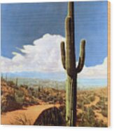 Saguaro Cactus 2 Wood Print