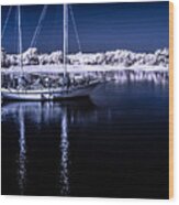 Sailboat 28 Wood Print