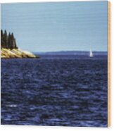 Sailing Penobscoy Bay Wood Print