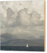 Sailing Scottish Seas Wood Print