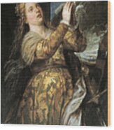 Saint Catherine Of Alexandria Wood Print