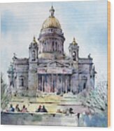 Saint Isaac's Cathedral - Saint Petersburg - Russia Wood Print