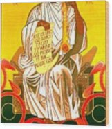 Saint John Coltrane Enthroned Wood Print