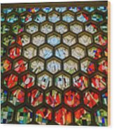 Saint John's University Abbey Stained Glass Magic Wood Print