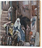 Saint Joseph Seeks Lodging In Bethlehem Wood Print