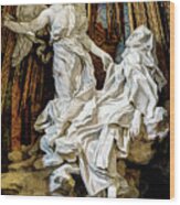 Saint Teresa By Bernini Wood Print