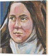 Saint Therese The Little Flower Wood Print