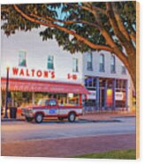 Historic Wheels Of Commerce - A Bentonville Arkansas Legacy Wood Print