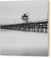 San Clemente Pier Wood Print