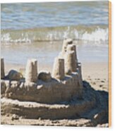 Sandcastle Wood Print