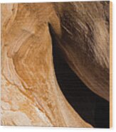 Sandstone Slit Wood Print