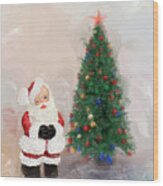 Santa Clause Wood Print