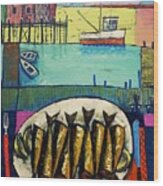 Sardines Wood Print