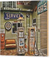 Save On Gas Wood Print