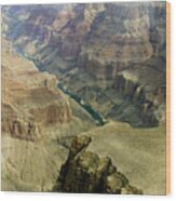Scenic Grand Canyhon And Colorado River Wood Print