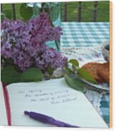 Scent Of Lilacs Wood Print