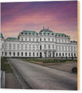 Schloss Belvedere Vienna Wood Print