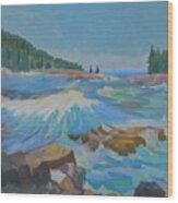 Schoodic Inlet Wood Print