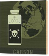 Science Posters - Rachel Carson - Biologist, Conservationist Wood Print