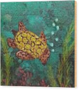 Sea Turtle Wood Print