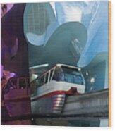 Seattle Monorail Wood Print
