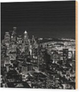 Seattle Skyline Wood Print