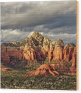 Sedona Skyline Wood Print